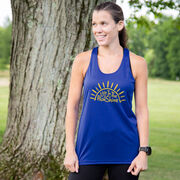 Women's Racerback Performance Tank Top - Live In The RunShine