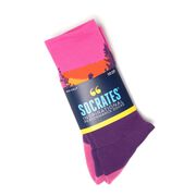 Socrates&reg; Mid-Calf Performance Socks - Happy Hour