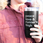 Running 20oz. Double Insulated Tumbler - Peace Love & Runner's High