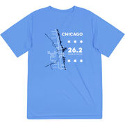 Men's Running Short Sleeve Performance Tee - Chicago Route