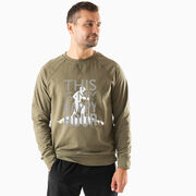 Hiking Raglan Crew Neck Pullover - This Is My Happy Hour Hiker