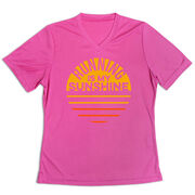 Women's Short Sleeve Tech Tee - Running is My Sunshine