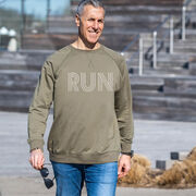 Running Raglan Crew Neck Pullover - Run Lines