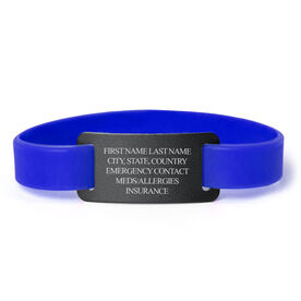 Id Information Bracelets For Runners Gone A Run Silicone Lite Idmeband Bracelet