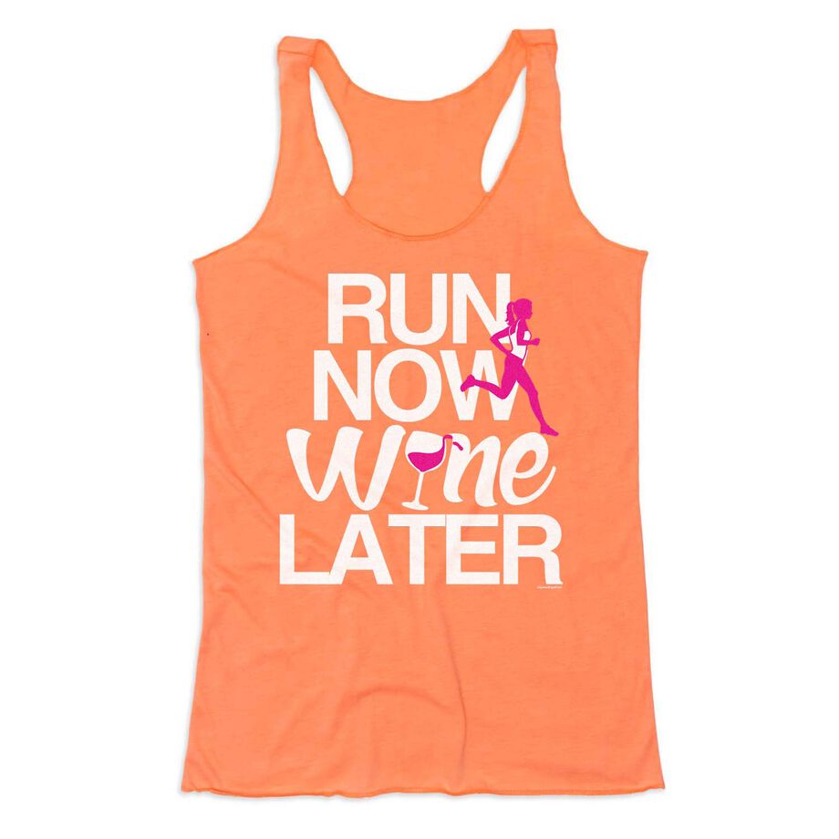 Women's Everyday Tank Top - Run Now Wine Later (Bold)
