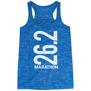 Flowy Racerback Tank Top - 26.2 Marathon Vertical