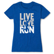 Women's Everyday Runners Tee - Live Love Run Silhouette