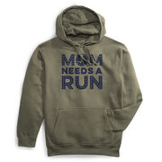 Statement Fleece Hoodie - Mom Needs A Run