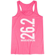 Flowy Racerback Tank Top - 26.2 Marathon Vertical