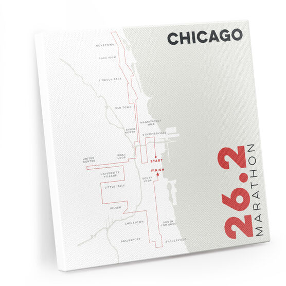 Running Canvas Wall Art - Chicago Route