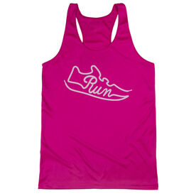 Women's Racerback Performance Tank Top - Run Shoe