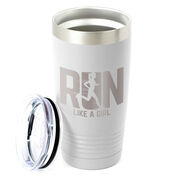 Running 20 oz Double Insluated Tumbler - Let's Run Like A Girl