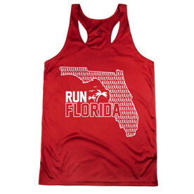 Women's Racerback Performance Tank Top - Run Florida