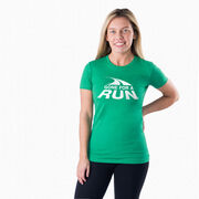 Women's Everyday Runners Tee - Gone For a Run&reg; White Logo