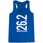 Flowy Racerback Tank Top - 26.2 Marathon Vertical