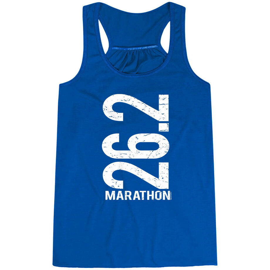 Flowy Racerback Tank Top - 26.2 Marathon Vertical