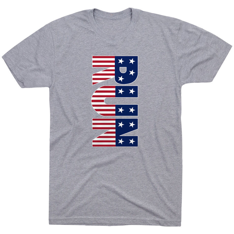 Running Short Sleeve T-Shirt - Patriotic Run
