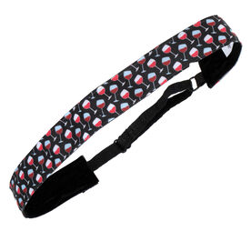 Athletic Juliband Non-Slip Headband - Wine Time