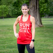 Women's Racerback Performance Tank Top - Run Like A Girl® Road