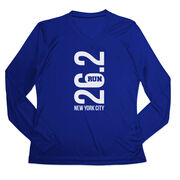 Women's Long Sleeve Tech Tee - New York City 26.2 Vertical