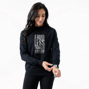 Running Raglan Crew Neck Sweatshirt - A Road Less Traveled - Marathoner