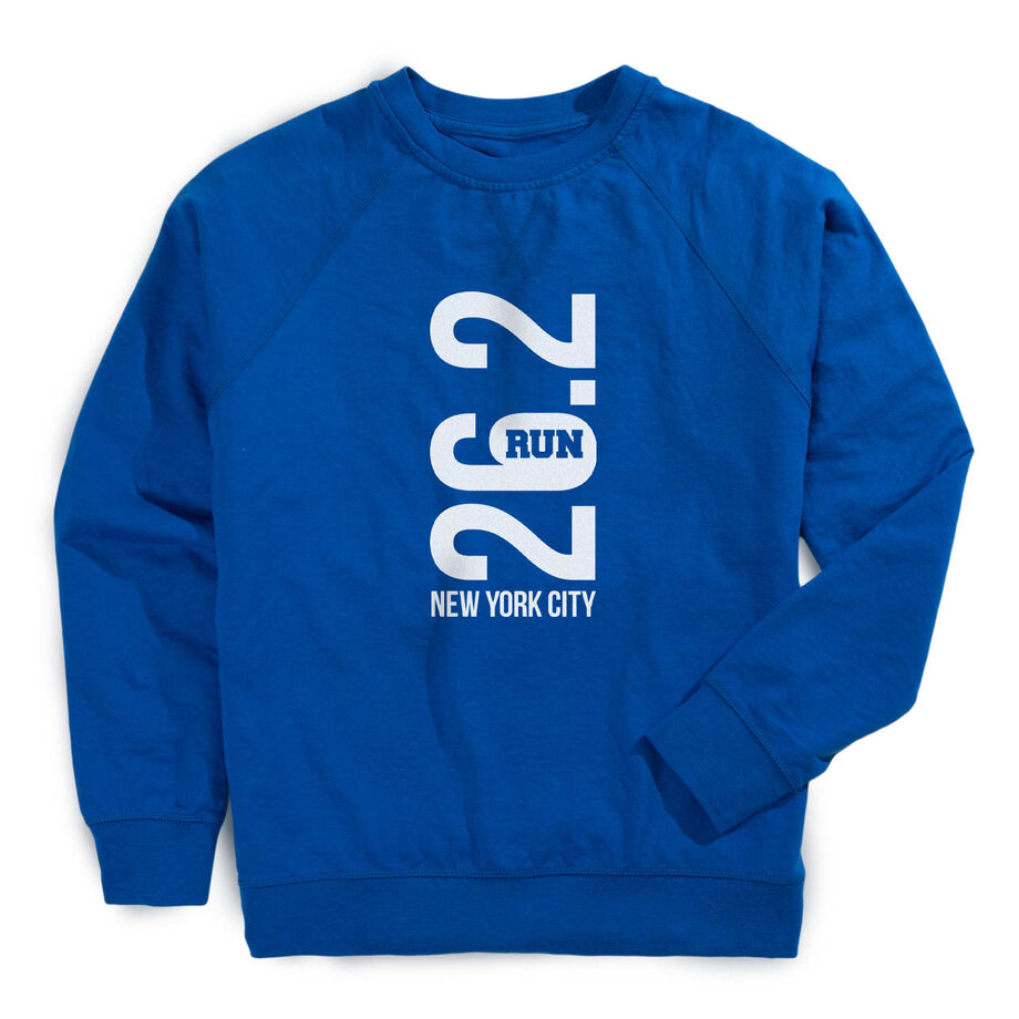 Running Raglan Crew Neck Sweatshirt - New York City 26.2 Vertical