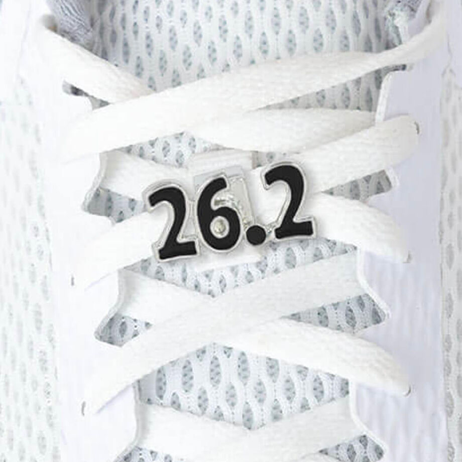 LaceBLING Shoelace Charm - 26.2 Marathon (Black)