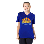 Women's Short Sleeve Tech Tee - Here Comes The Sun