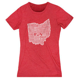 Women's Everyday Runners Tee Ohio State Runner [Red/Adult Small] - SS