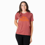 Running Short Sleeve T-Shirt - Gone For a Run&reg; Logo (Orange) 