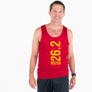 Men's Running Performance Tank Top - Boston 26.2 Vertical