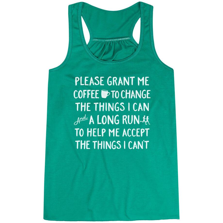 Flowy Racerback Tank Top - Please Grant Me Coffee