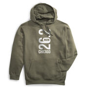 Statement Fleece Hoodie -  Chicago 26.2 Vertical