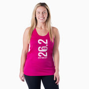 Women's Racerback Performance Tank Top - New York City 26.2 Vertical