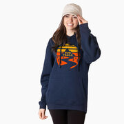 Statement Fleece Hoodie -  Run Trails Sunset