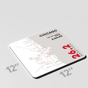 Running 12" X 12" Removable Wall Tile - Personalized Chicago Route