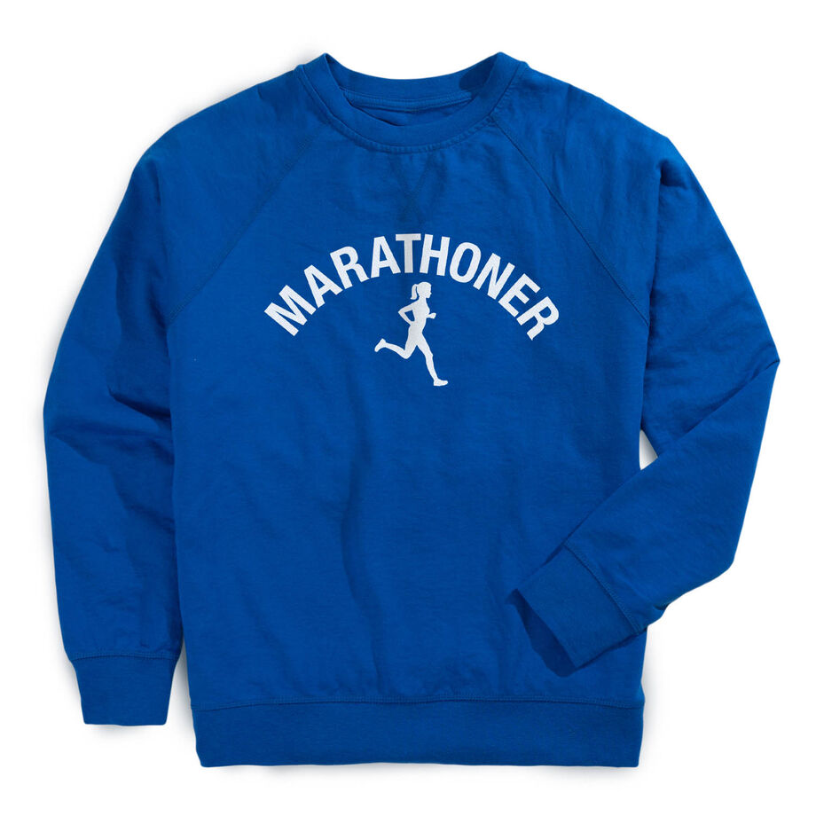 Running Raglan Crew Neck Pullover - Marathoner Girl