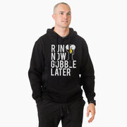 Statement Fleece Hoodie -  Run Now Gobble Later (Bold)