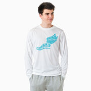 Cross Country Long Sleeve Performance Tee - Winged Foot Inspirational Words