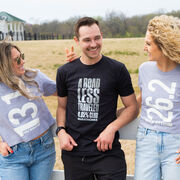 Running Short Sleeve T-Shirt - A Road Less Traveled - Marathoner