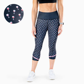 Running Performance Capris - Wine Time