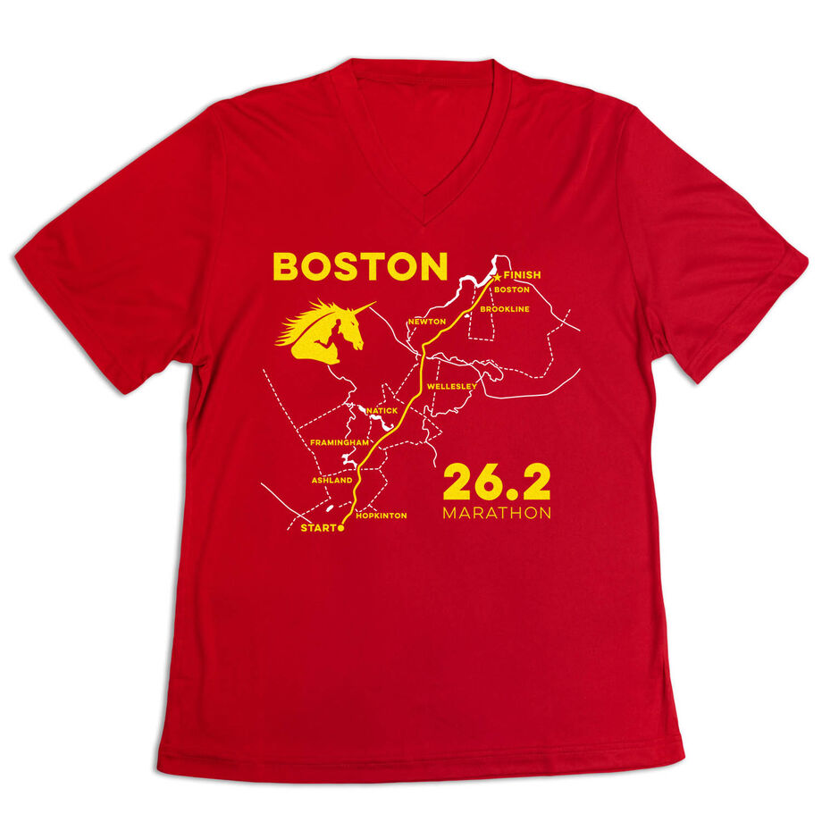 Women's Short Sleeve Tech Tee - Boston Route
