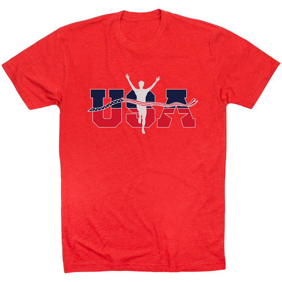 Running Short Sleeve T-Shirt - USA Runner