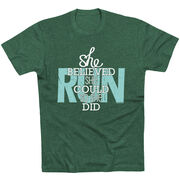 Running Short Sleeve T-Shirt - She Believed She Could So She Did