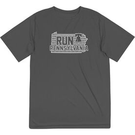Men's Running Short Sleeve Performance Tee - Run Pennsylvania