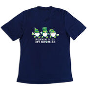 Women's Short Sleeve Tech Tee - Runnin' With My Gnomies&reg; - Lucky
