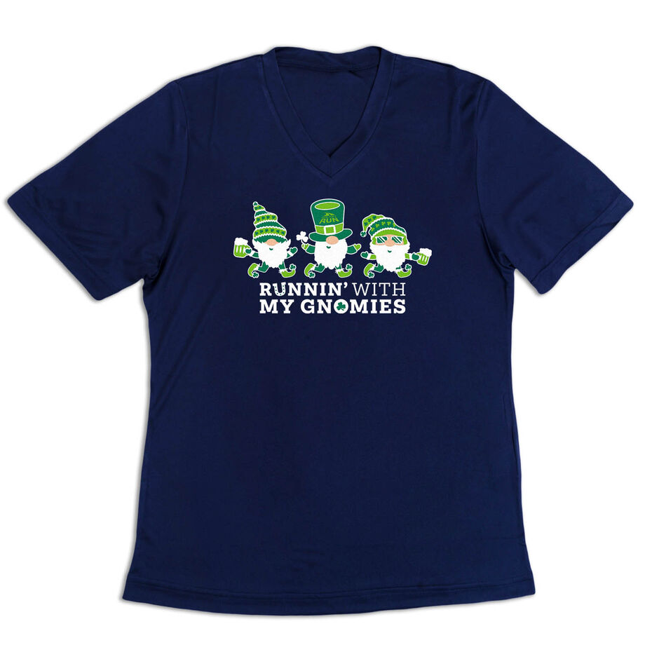 Women's Short Sleeve Tech Tee - Runnin' With My Gnomies&reg; - Lucky