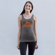 Running Women's Athletic Tank Top - Gone For a Run Logo