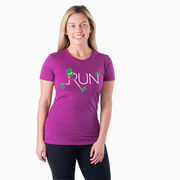 Running Women's Everyday Tee - Let's Run Lucky