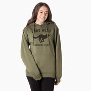 Statement Fleece Hoodie -  Run Club Lone Wolf